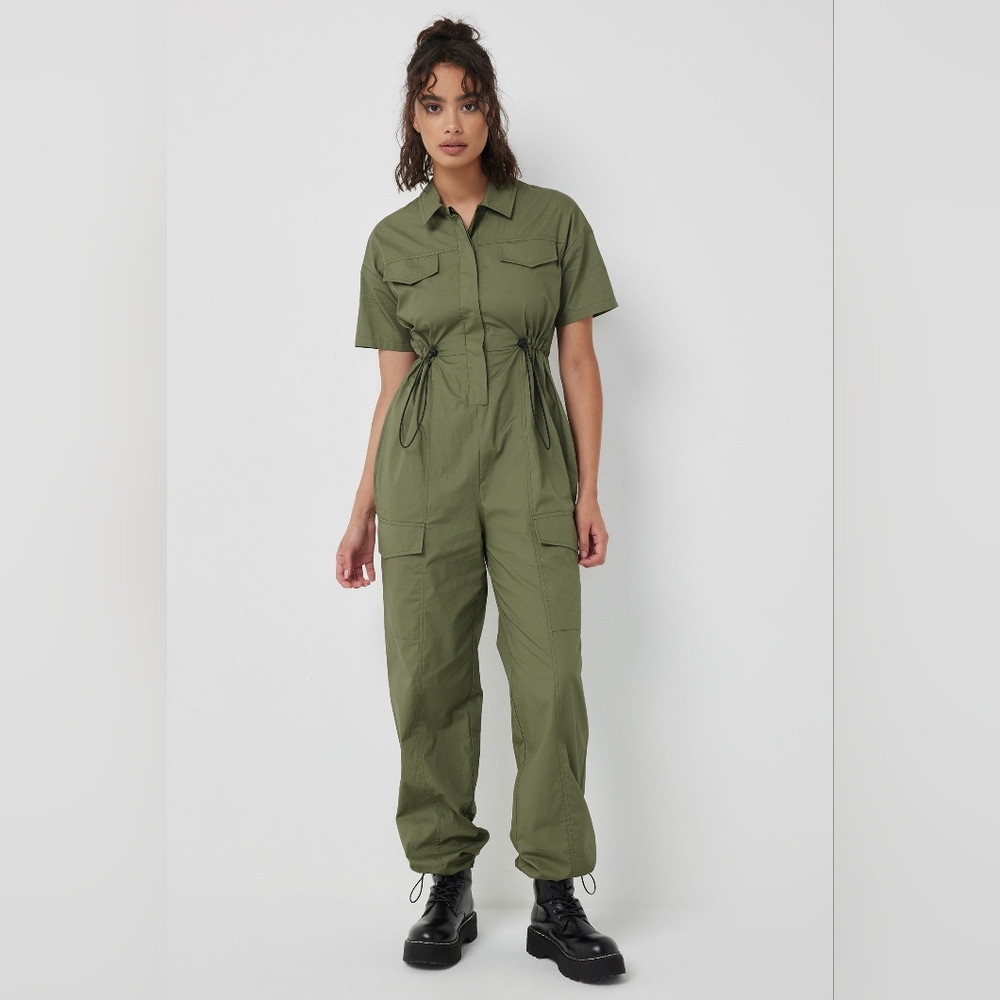 BNWT ARDENE CARGO PARACHUTE JUMPSUIT SZ XS